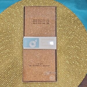 Cork Coaster Set with Humorous Lyrics